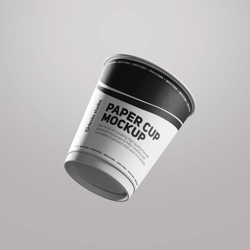Paper Cup Mockup Template PSD