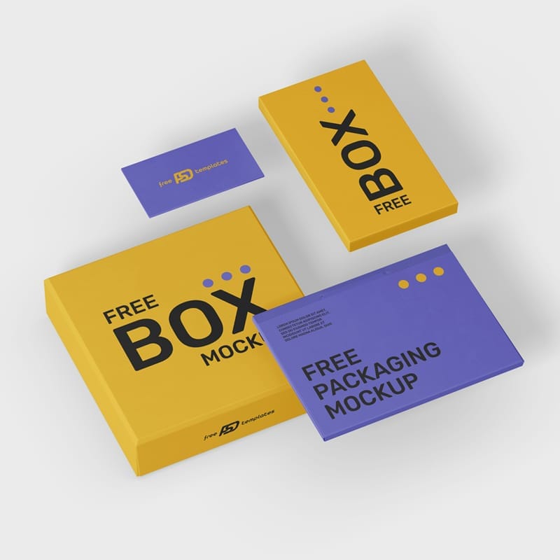 Realistic Packaging Mockup PSD