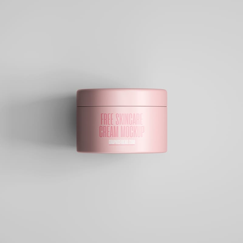 Skincare Cream Mockup PSD