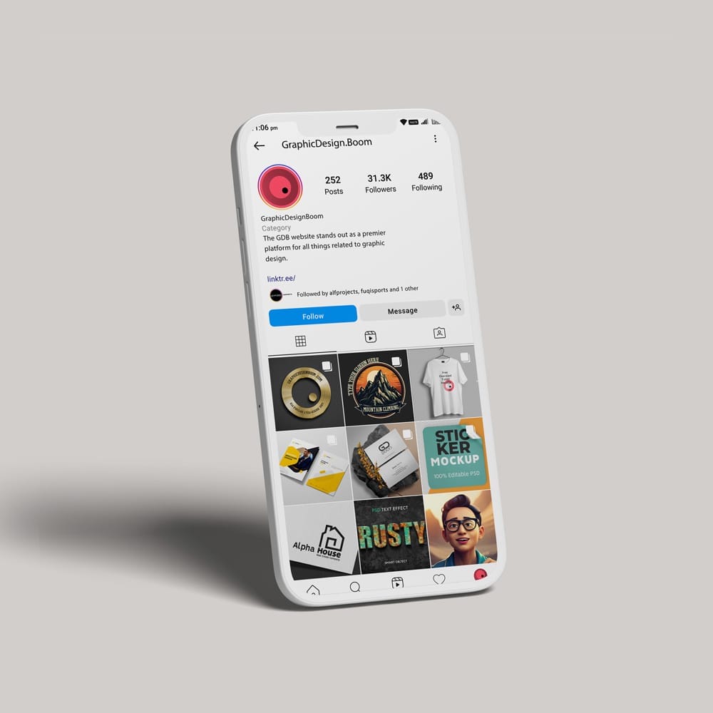 Social Media Mockup Template PSD Social Media Mockup Template PSD