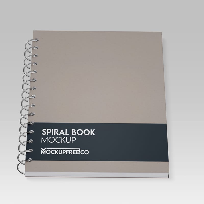Spiral Book Mockup PSD