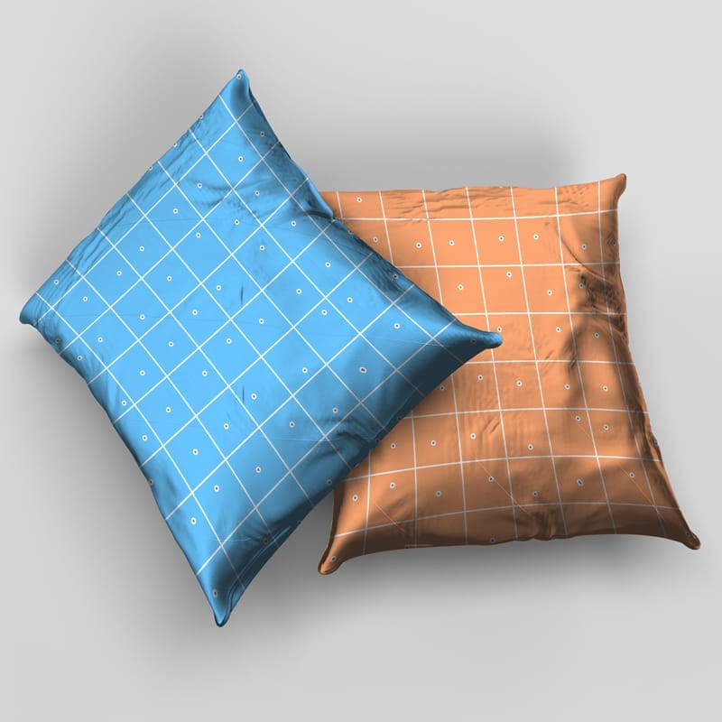 Square Pillow Mockup Set PSD