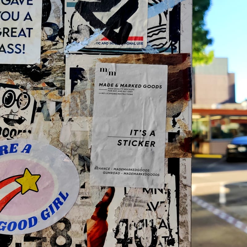 Sticker Series Mockup Template PSD