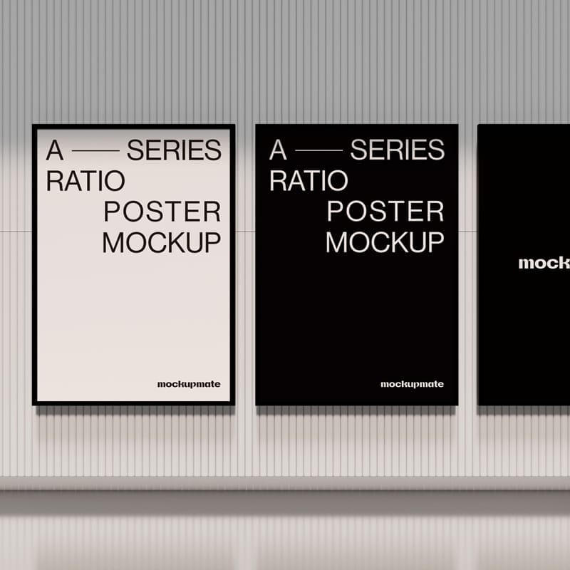 Street Poster Mockup Template PSD