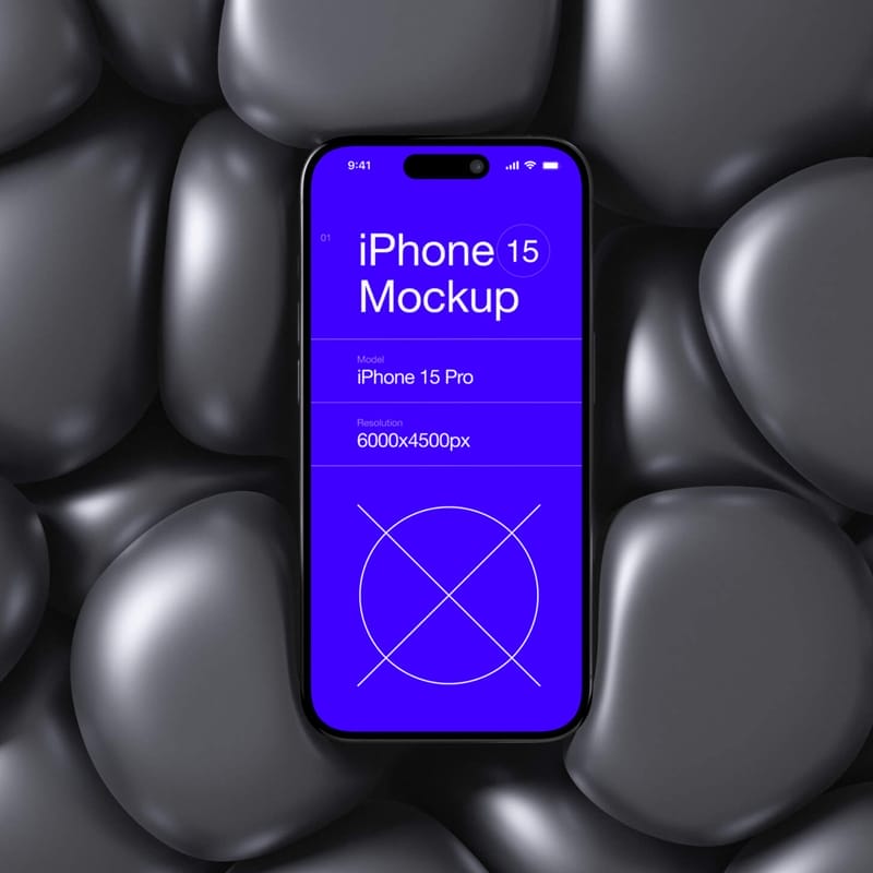 Stylish 15 iPhone Mockup PSD