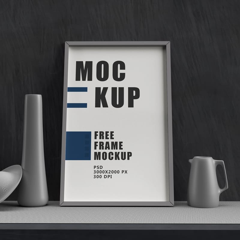 Vintage Frame Mockup PSD
