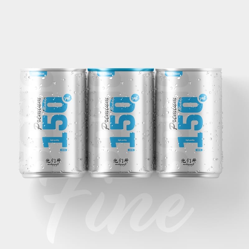 Free 150ml Soda Can Mockup PSD