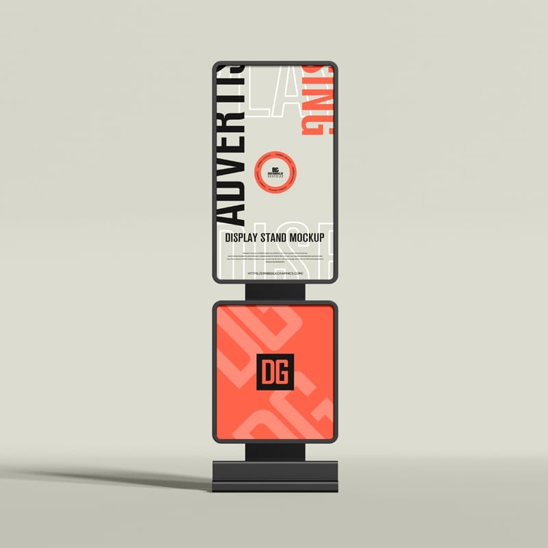 Advertising Display Stand Mockup PSD