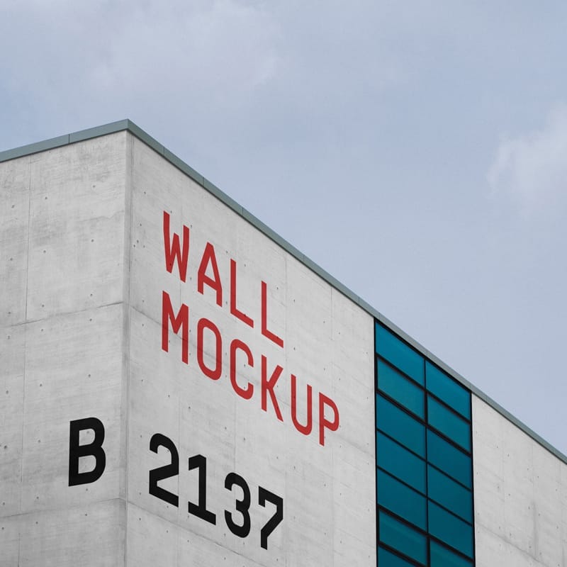 Building Facade Mockup PSD