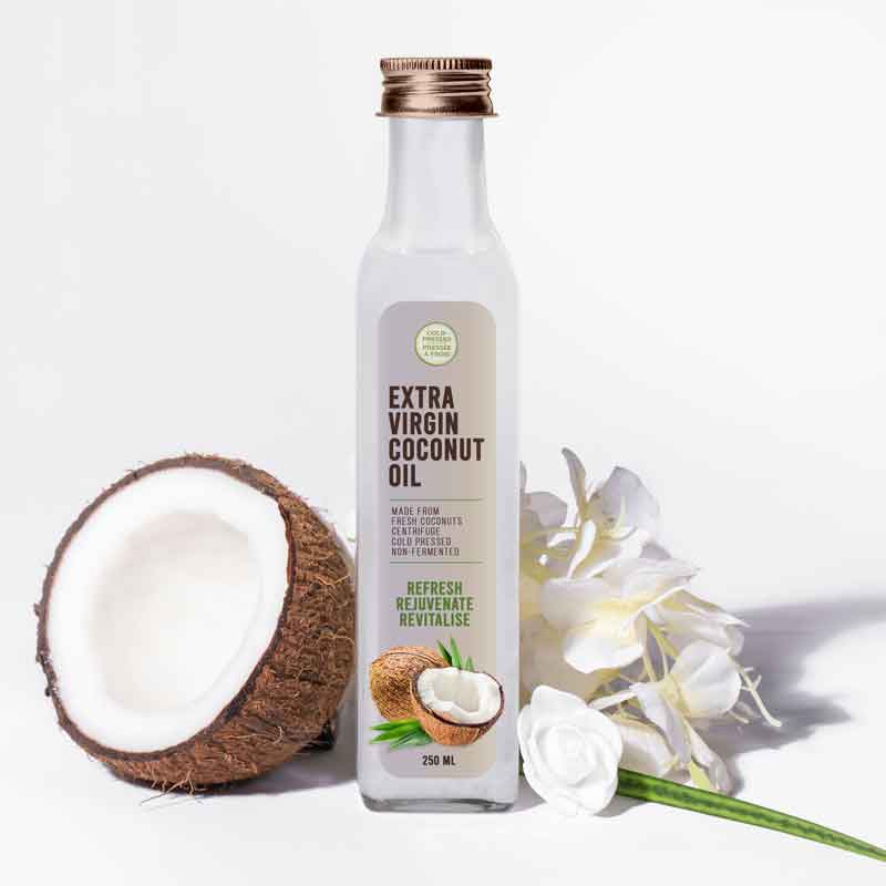 Coconut Oil Bottle Mockup PSD