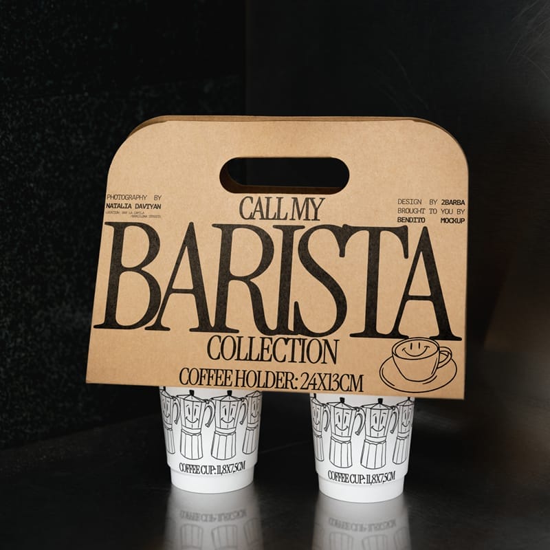 Coffee Holder Mockup PSD