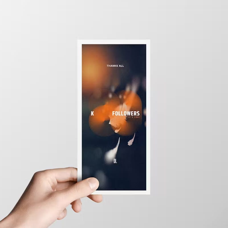 DL Flyer Kraft Mock Up PSD