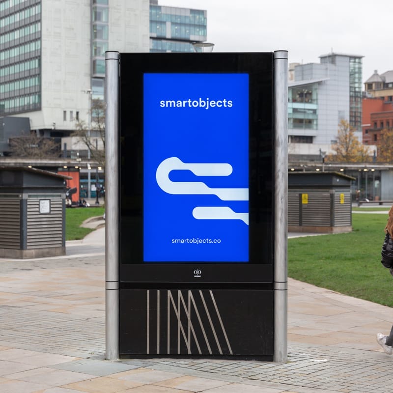 Digital Signage Mockup Template PSD