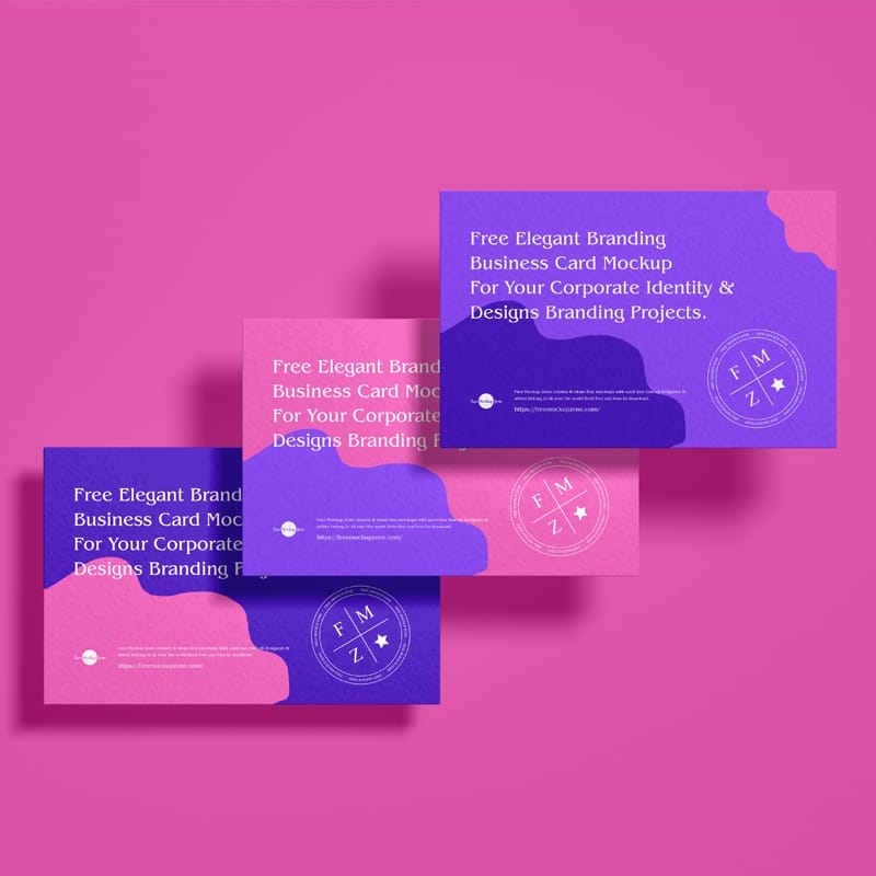 Elegant Branding Business Card Mockup PSD