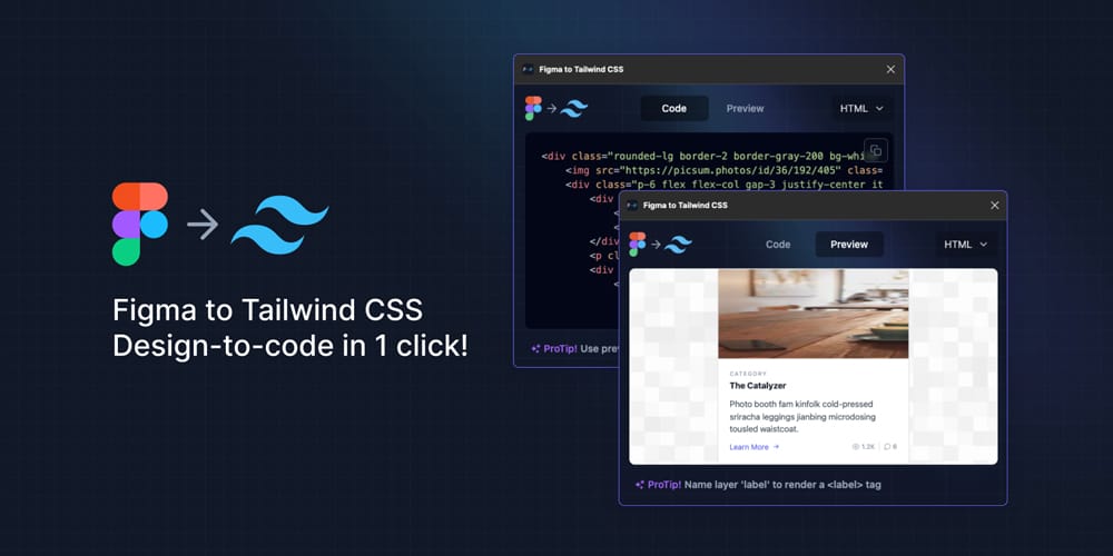 Figma to Tailwind CSS