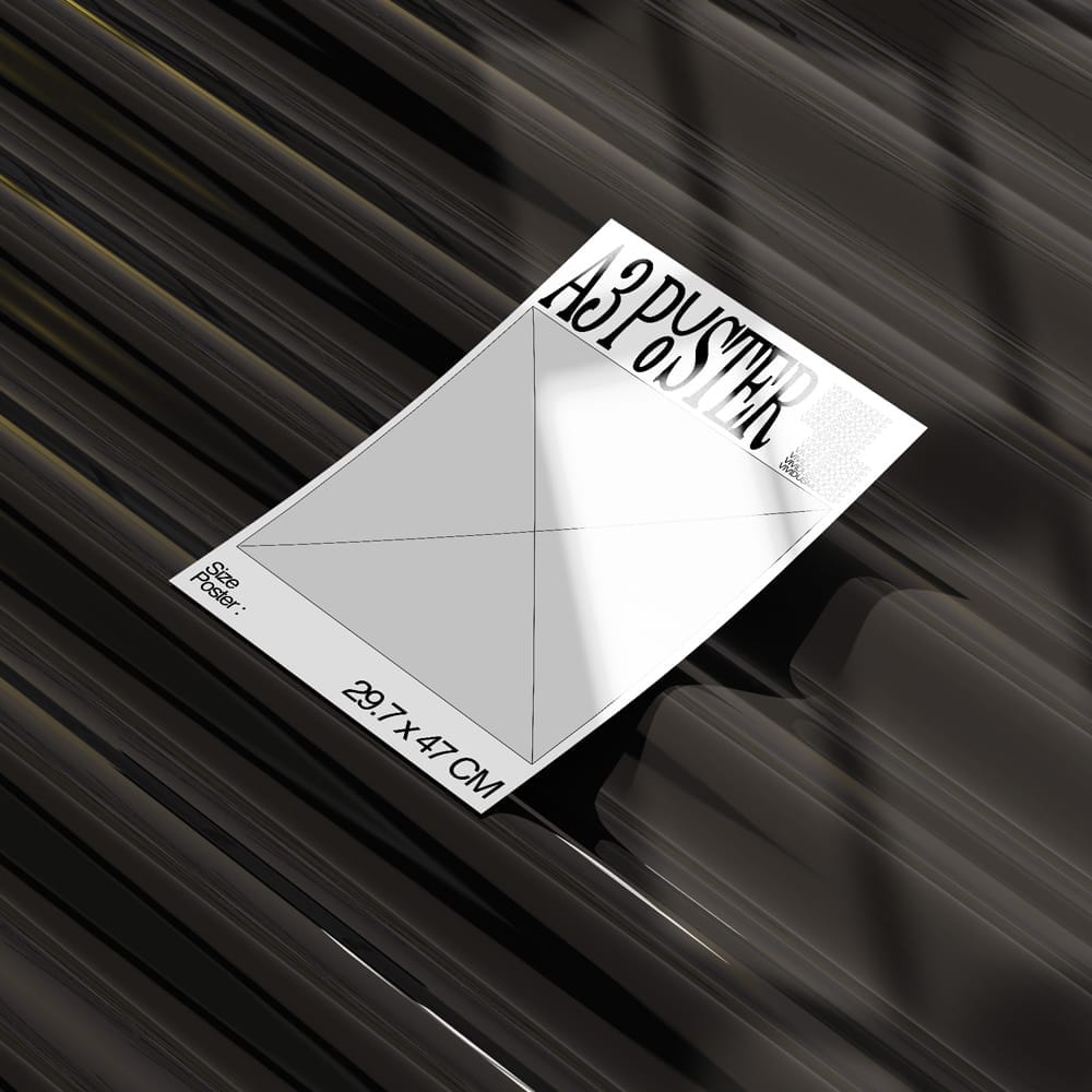 Free A3 Poster Mockup PSD