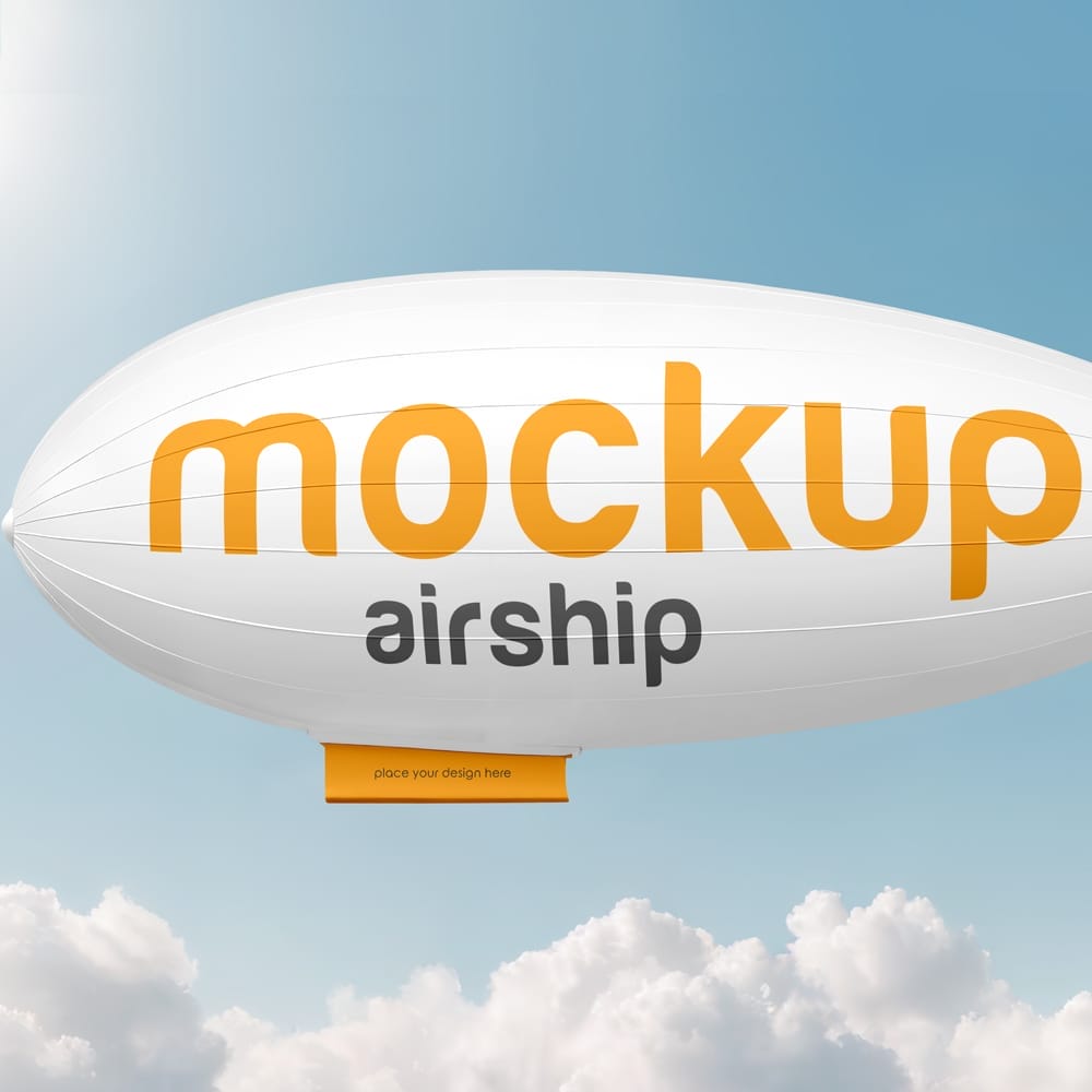 Free Airship Mockup PSD