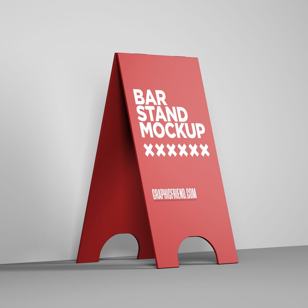 Bar A-Stand Mockup