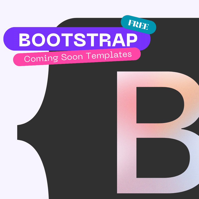 Free Bootstrap Coming soon Templates