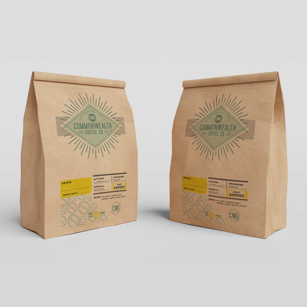 Free Burger Paper Bag Mockup PSD