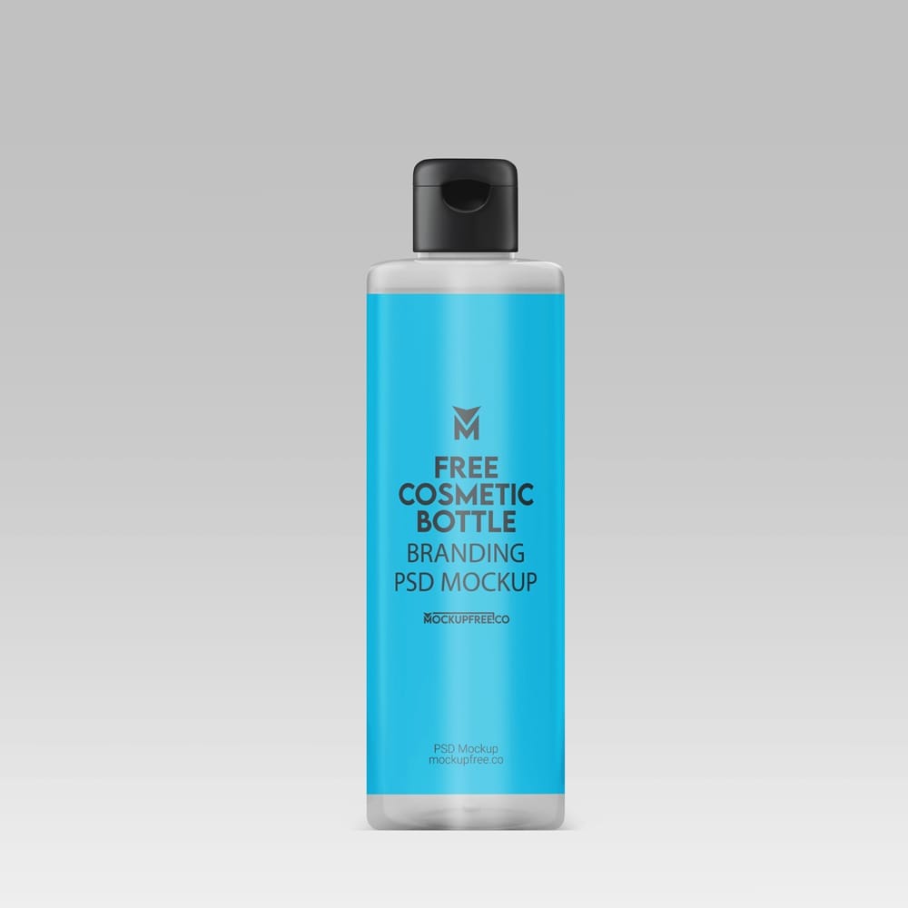 Free Cosmetic Bottle Branding Mockup PSD