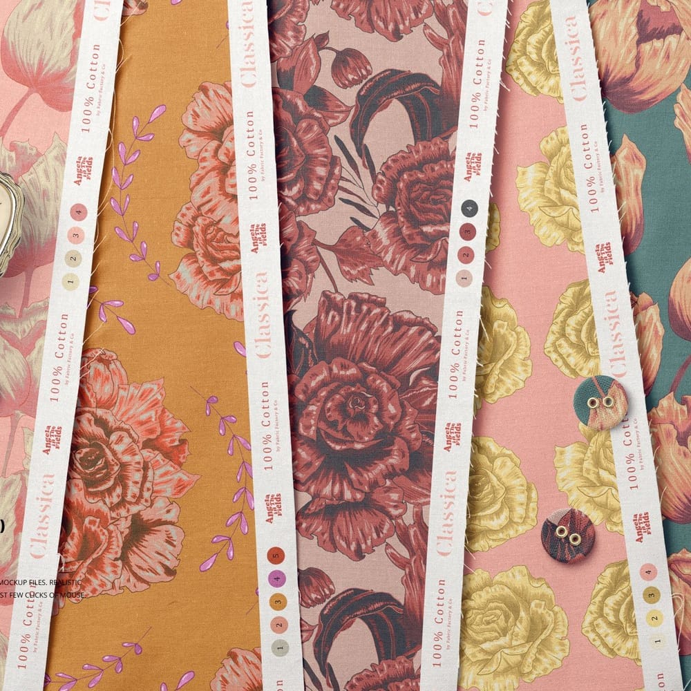 Free Cotton Fabric Mockup PSD