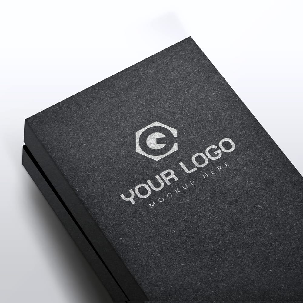 Free Debossed Effect 3D Logo Mockup PSD