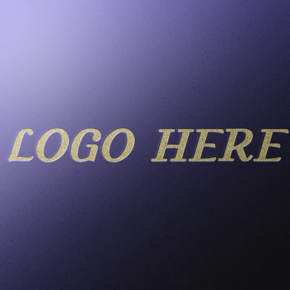 Free Elegant Color Logo Mockup PSD