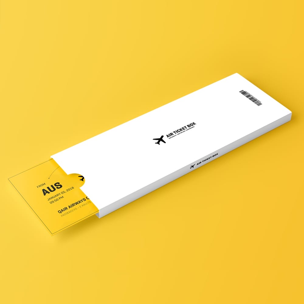 Free Event Ticket Mockup Template PSD