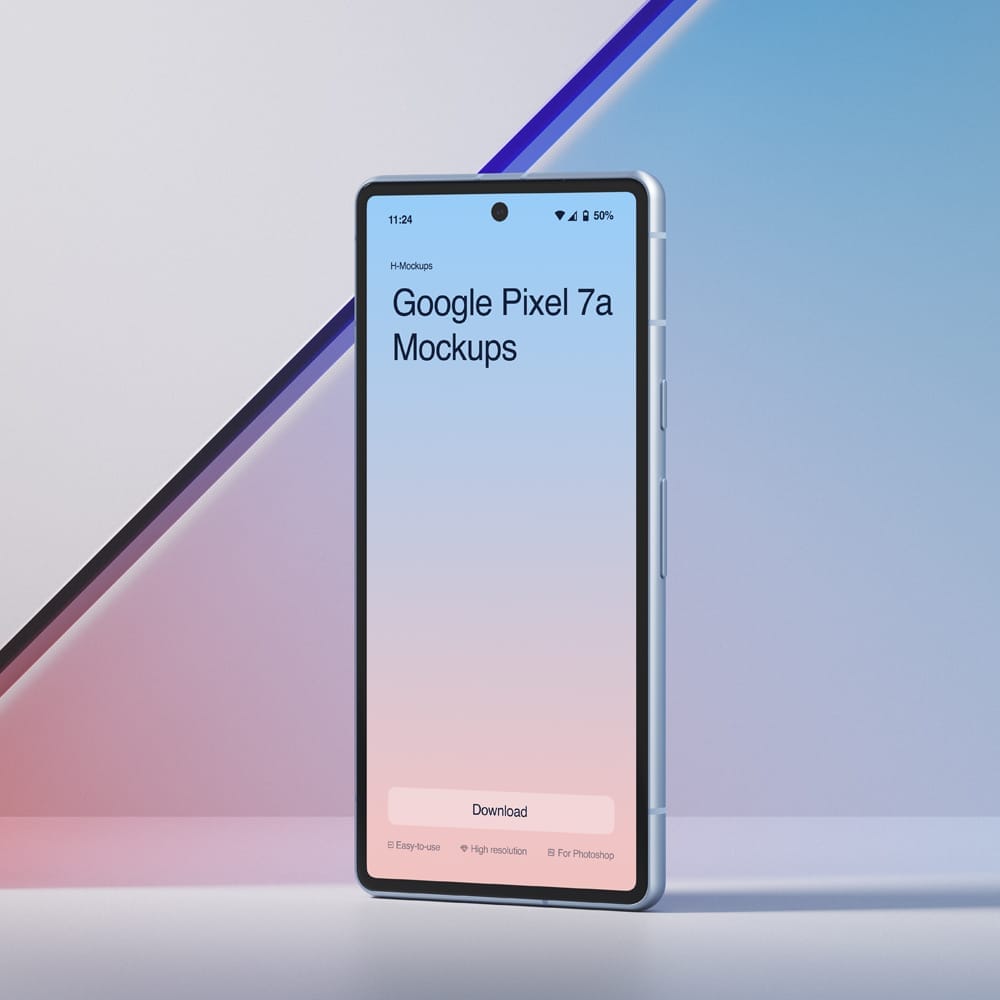 Free Google Pixel 7a Mockup PSD