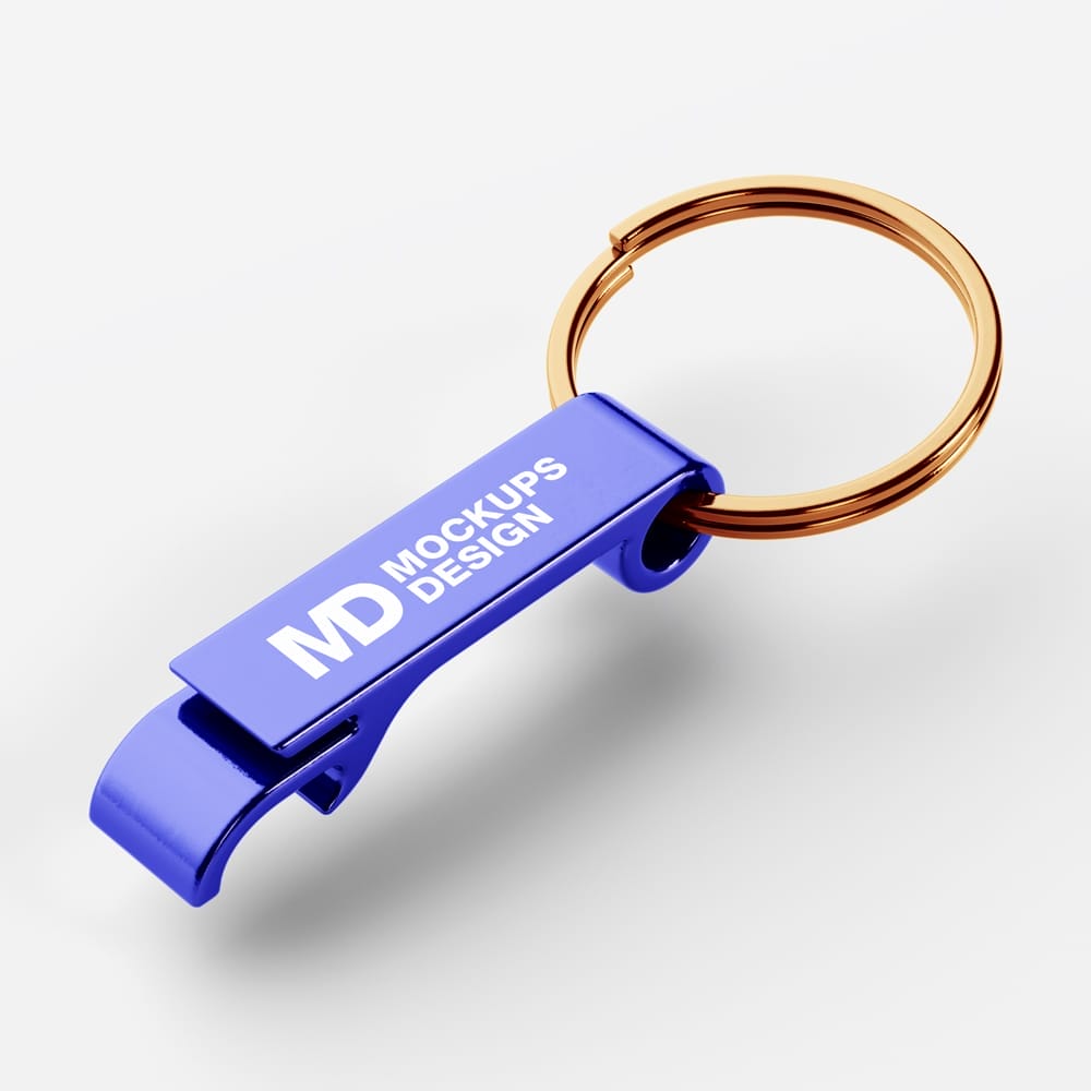 Free Keychain Opener Mockup PSD
