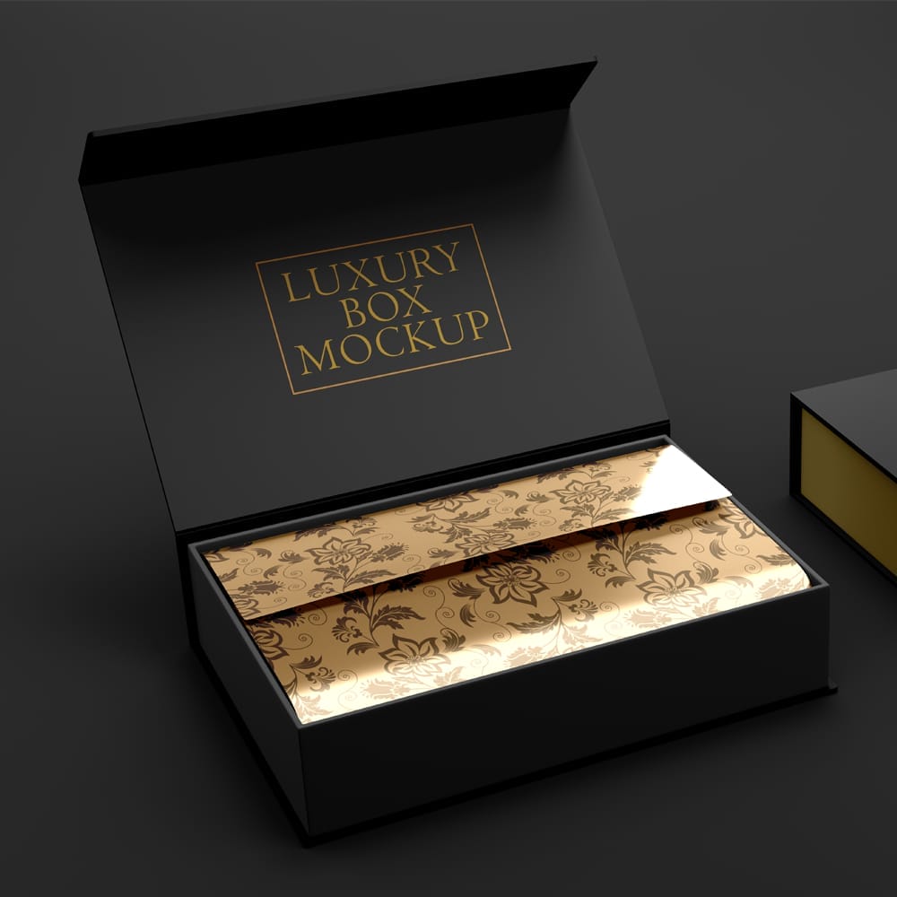 Free Luxury Box Mockup PSD