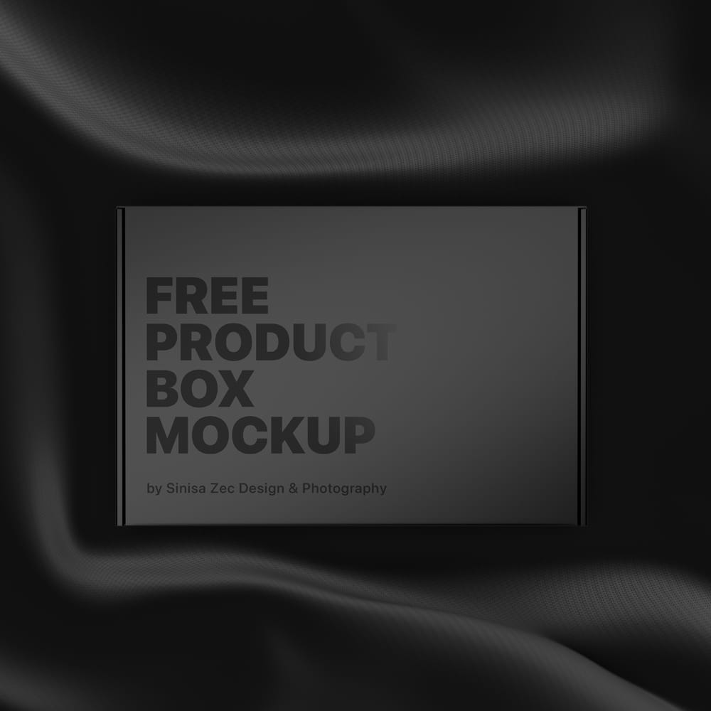 Free Luxury Box Mockup Template PSD