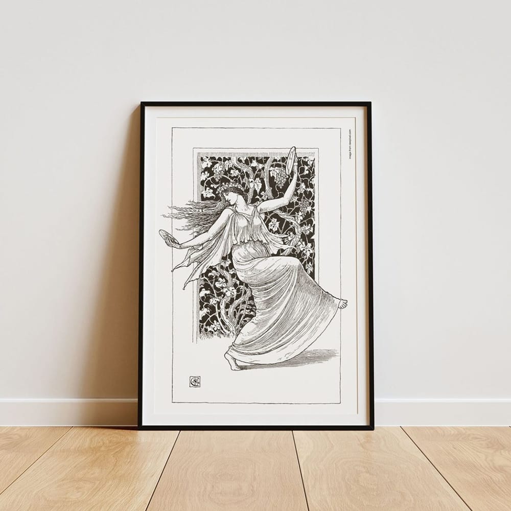 Free Poster on the Floor Mockup PSD