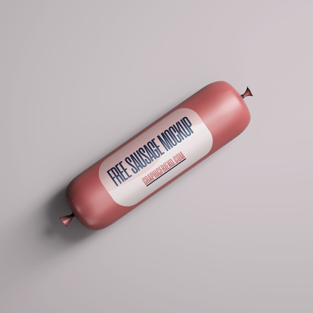 Free Sausage Mockup Template PSD