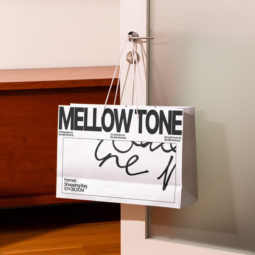 Free Shopping Bag Mockup Template PSD