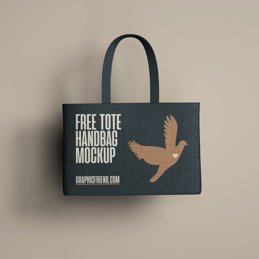 Free Tote Handbag Mockup PSD