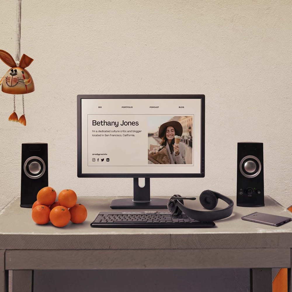 Free Website Presentation Mockup PSD