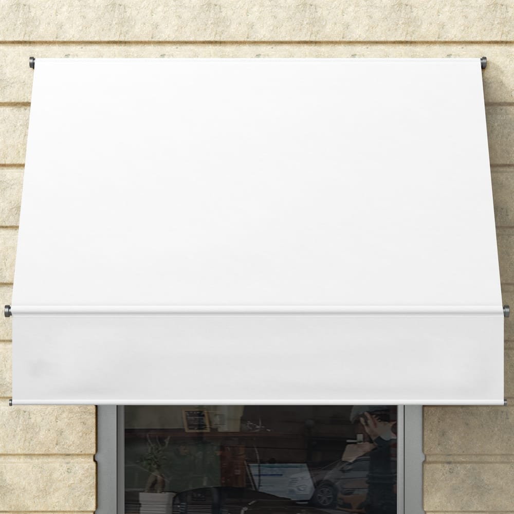 Free Window Banner and Awning Mockup PSD