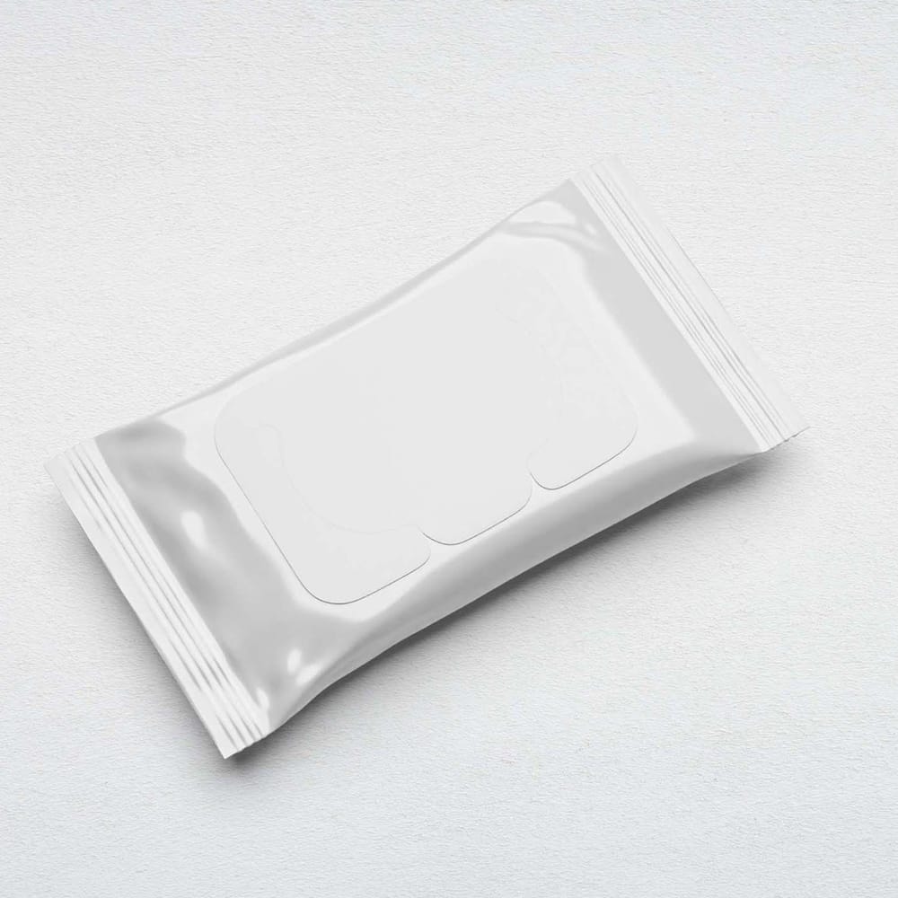 Free Wipes Packet Mockup PSD