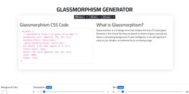 Top CSS Glass Effect Generators For Web Designers » CSS Author