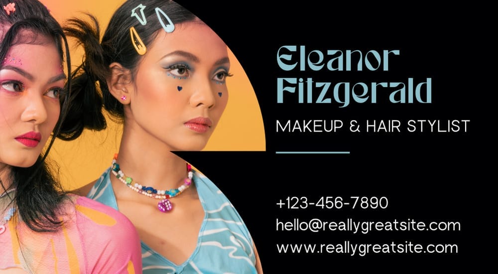 Hair Stylist Business Card Template