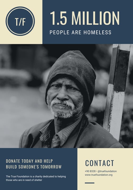Homelessness Poster Template