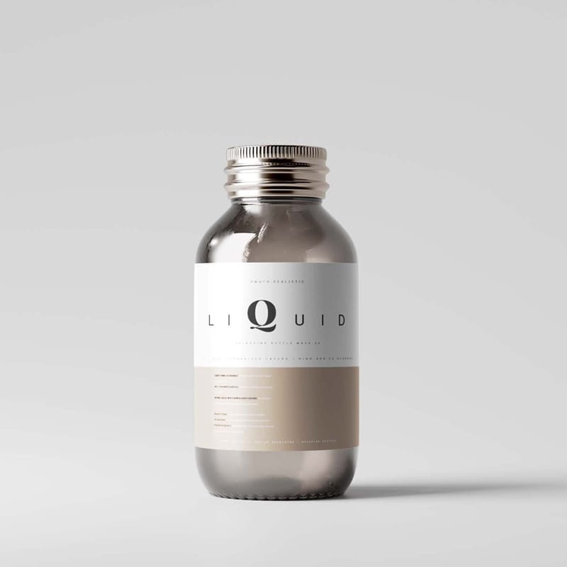 Medical Syrup Bottle Mockup PSD