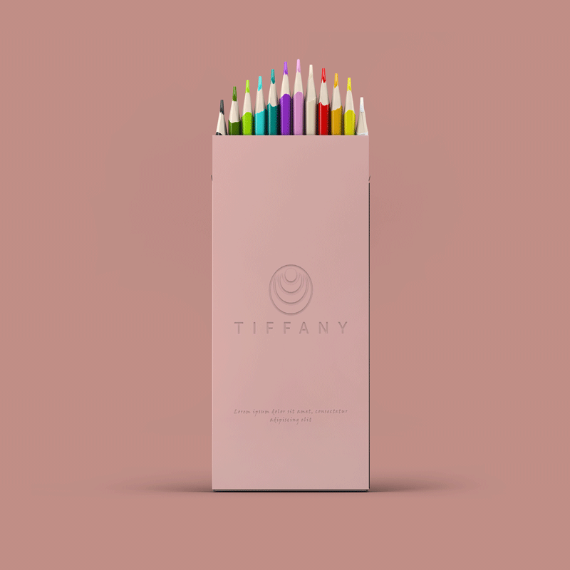 Minimal Pencil Box Mockup PSD