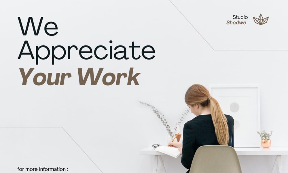 Minimalist Appreciation Postcard Template