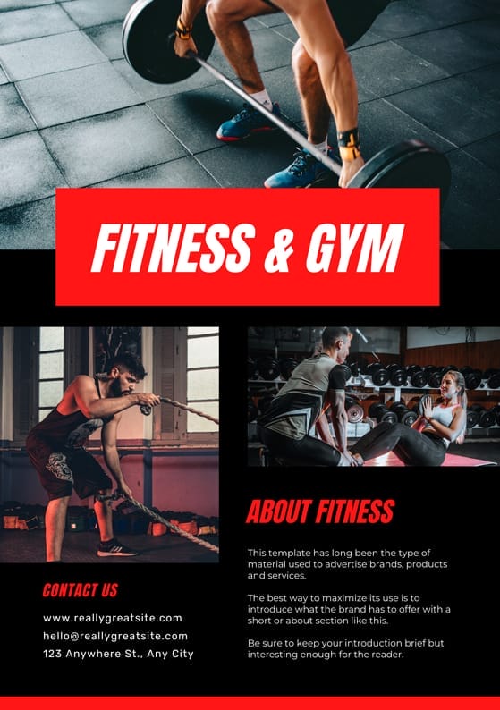 Modern Fitness and Gym Poster