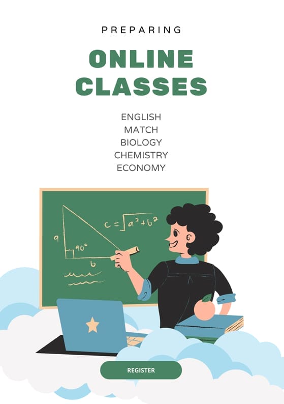 Modern Illustration Education Poster