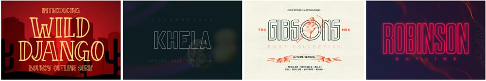 50+ Best Free Outline Fonts to Enhance Your Design Projects 2