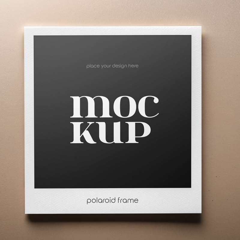 Polaroid Frame Mockup Design PSD